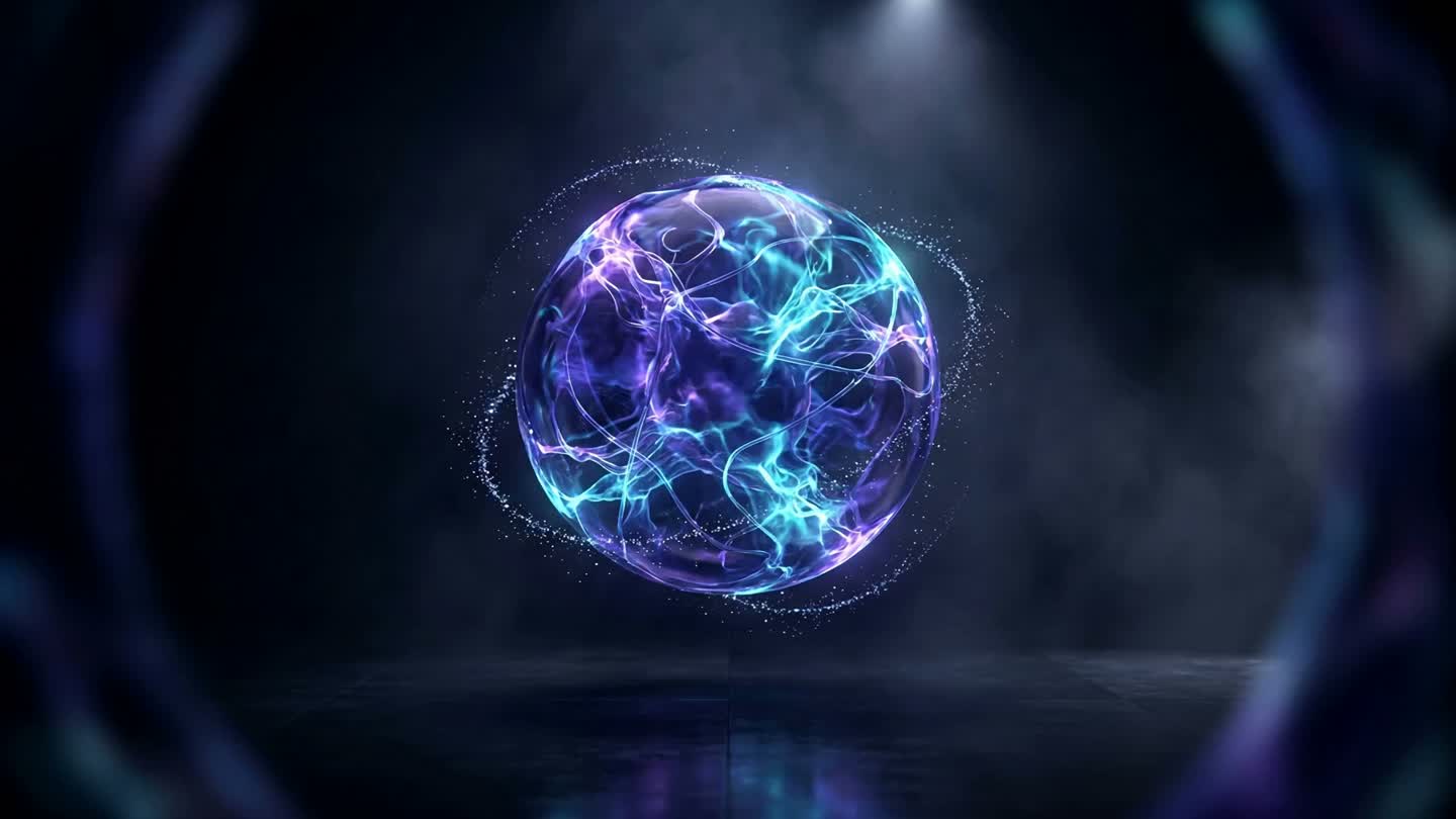 A glowing neural orb — the shared brain behind Entagl's four AI agents
